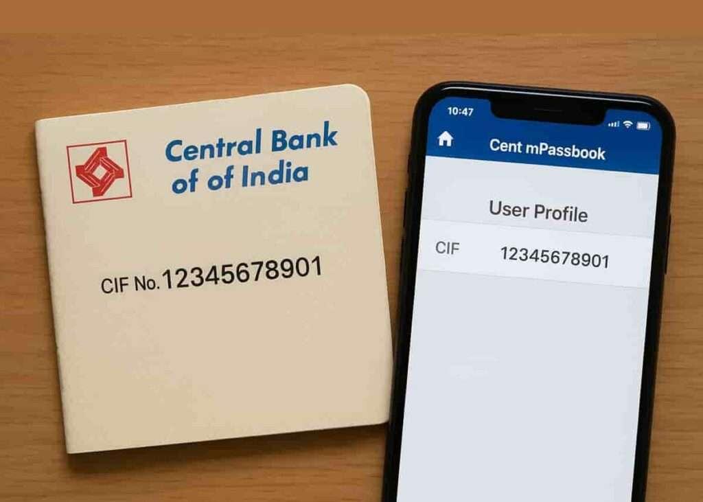 How to find central bank cif number methods list on the image