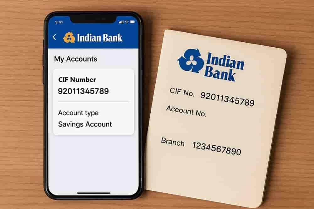Indian Bank CIF number
