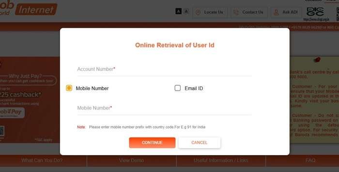 customer ID by account number and SMS