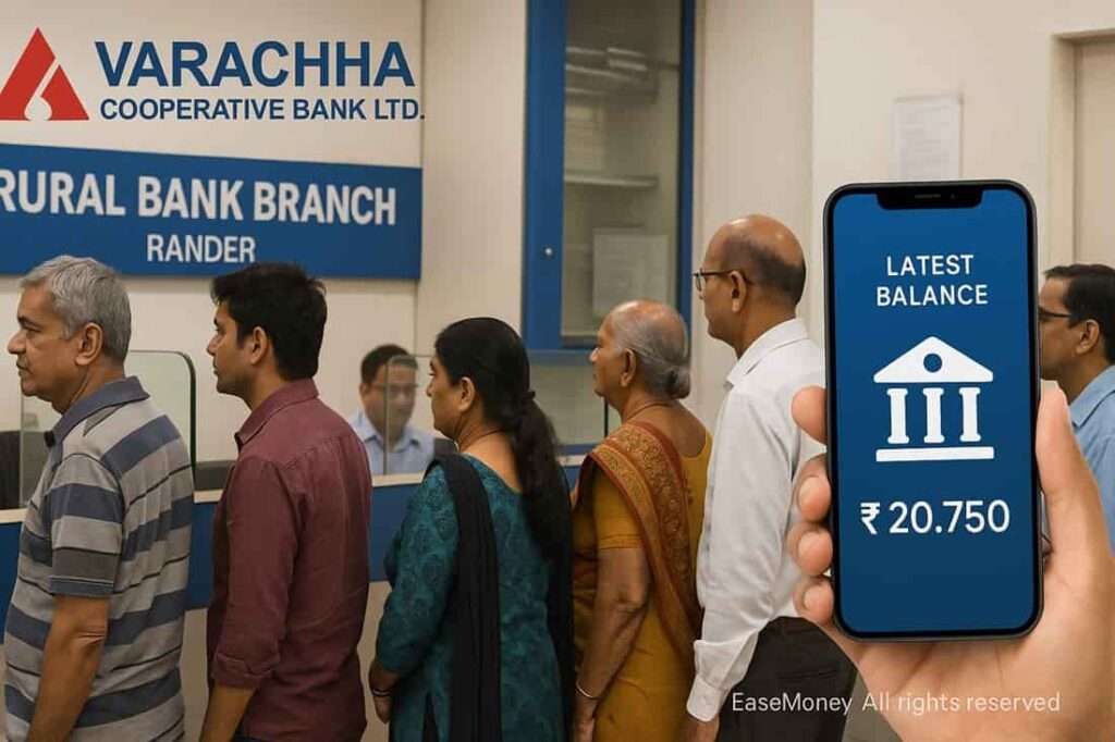 Varachha Bank balance check 