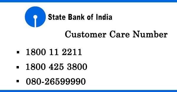 SBI Customer Care numbers for CIF