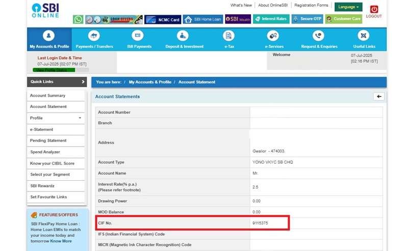 SBI net banking