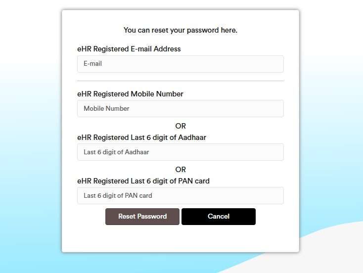 password of wbgb hrms