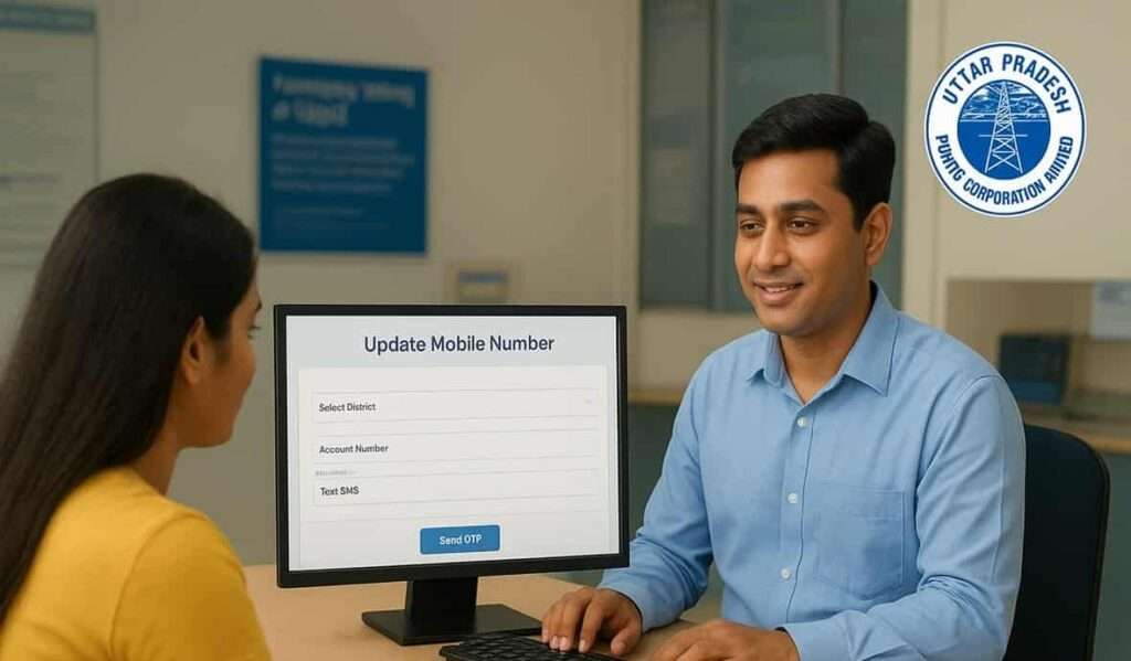 UPPCL update mobile number via local office