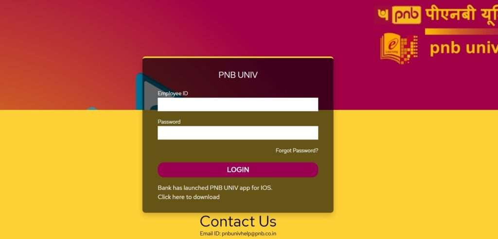 PNB Register UNIV app