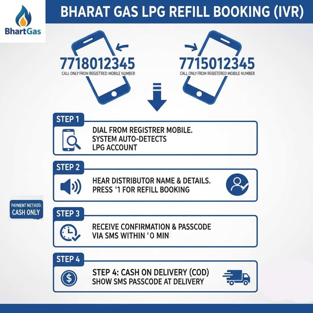 Bharat Gas LPG Booking numbers 2026