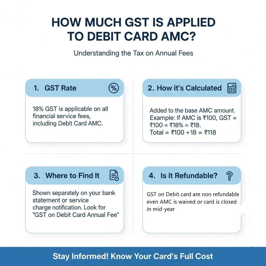 GST on ATM Card