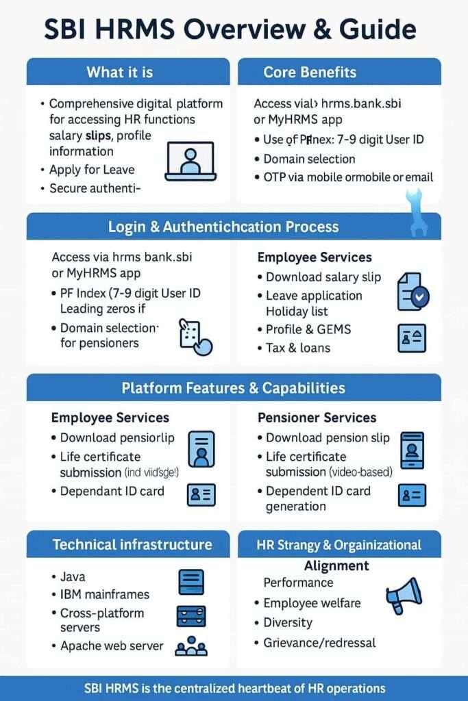 SBI NEW HRMS Portal infographic image