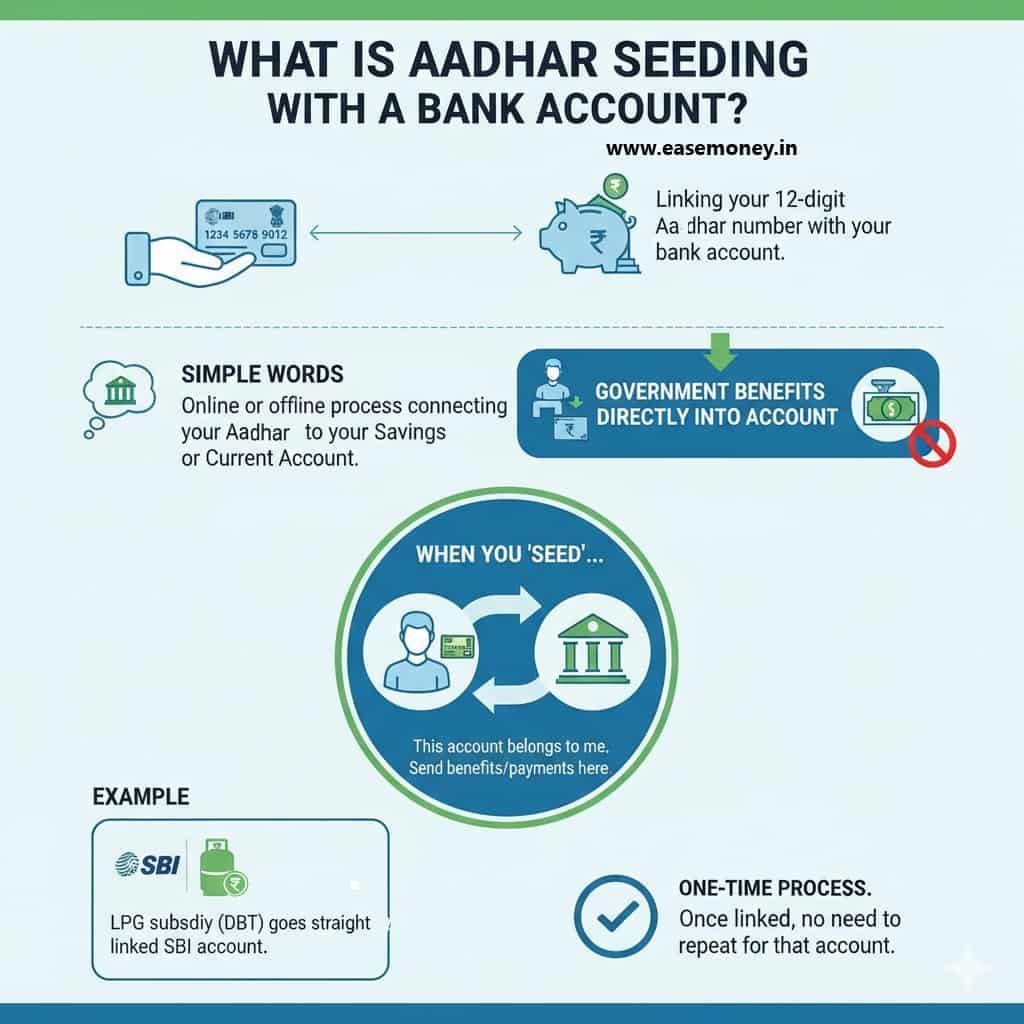 Aadhaar Seeding Infographic guide