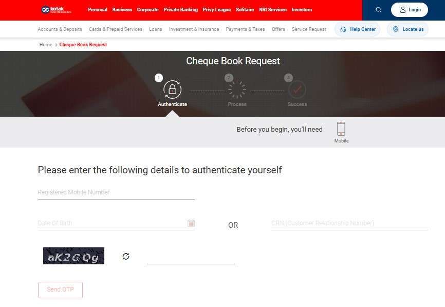 website of kotak