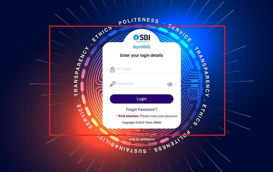 SBI new portal for employees screenshot