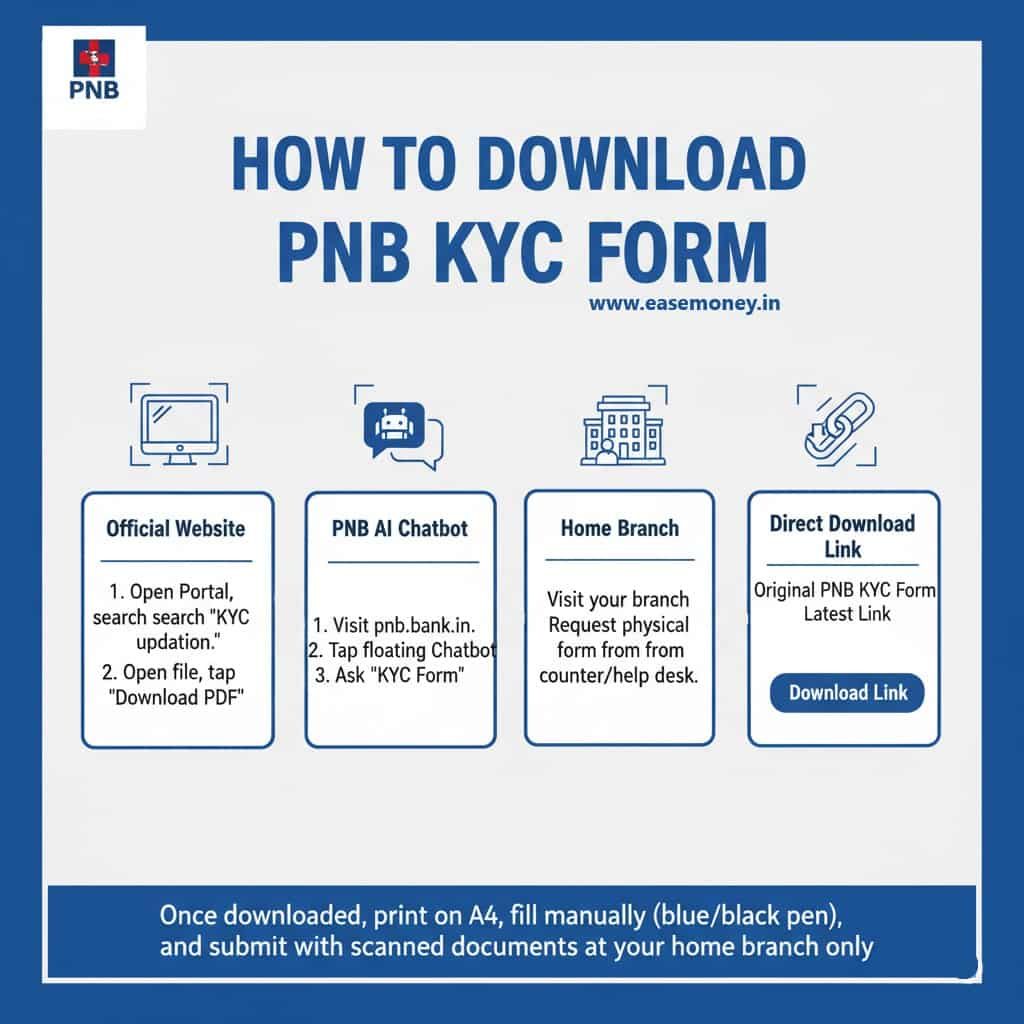 Infographic guide PNB KYC form PDF