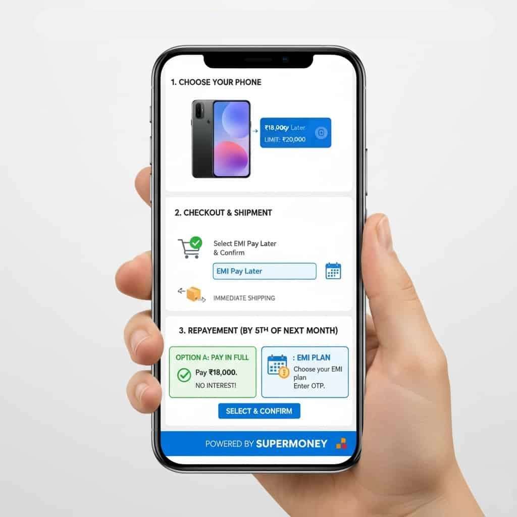 How to use pay later by flipkart infographic