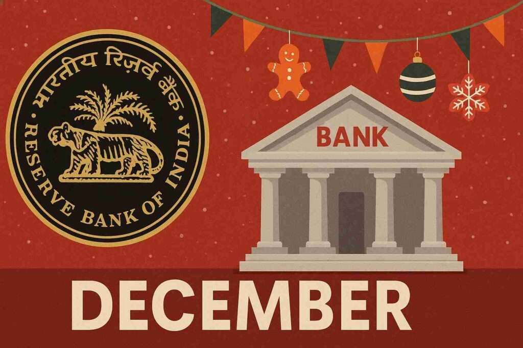 December bank holidays 18 days RBI festive image