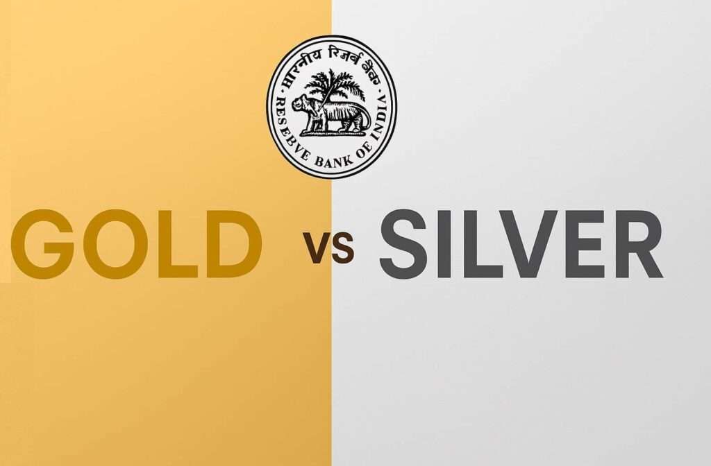 RBI gold vs silver loan infographic showing comparison of new lending rules effective April 2026