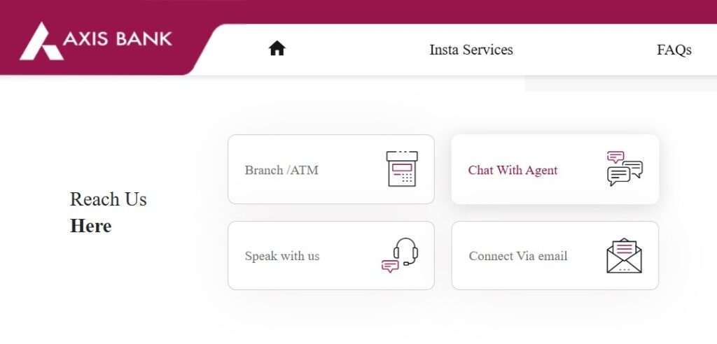 Axis Bank customer support for lien