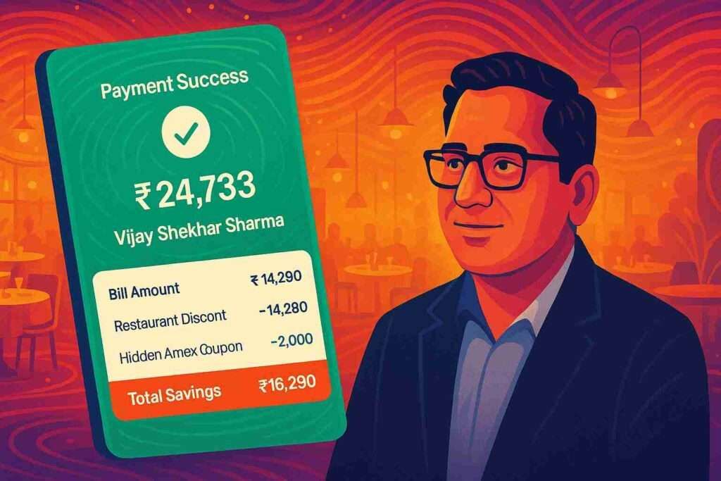 Vijay Shekhar Sharma viral EazyDiner bill