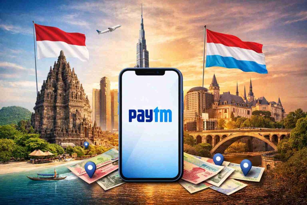 Paytm global expansion showing Indonesia, UAE and Luxembourg fintech strategy