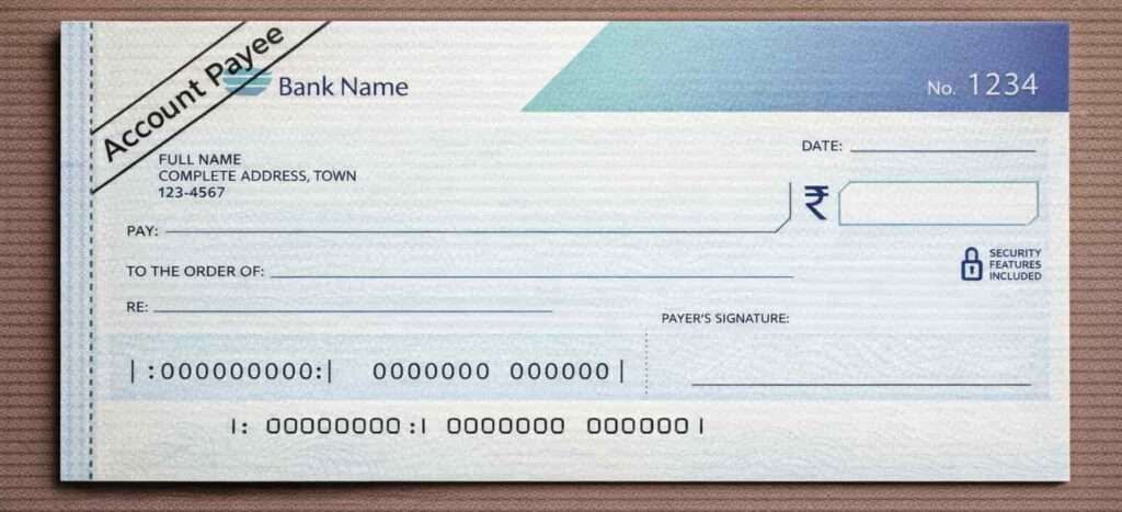 Account Payee Crossing sample infographic