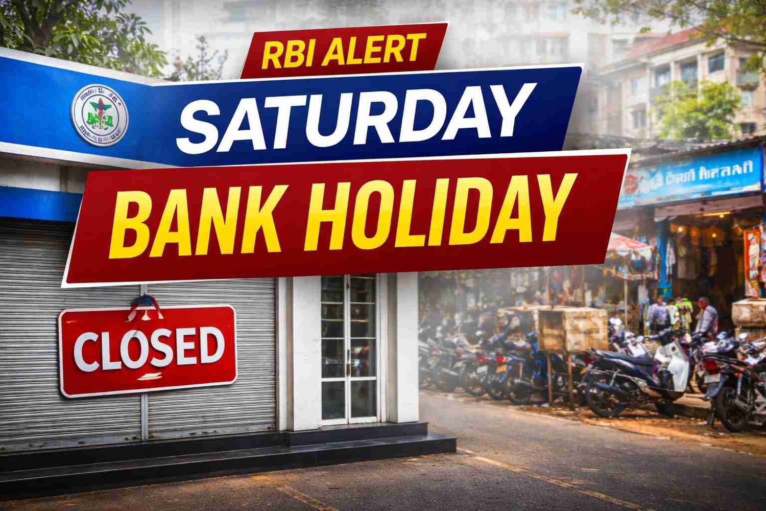 Closed bank branch in Chennai on Saturday due to Uzhavar Thirunal bank holiday