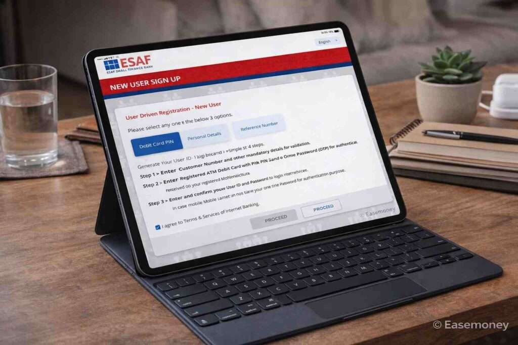 What ESAF Netbanking