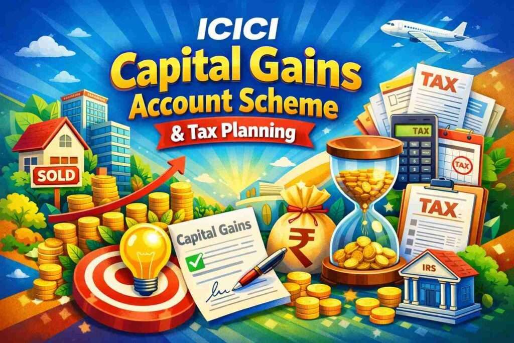 ICICI Bank Capital Gains Account Scheme 2026 for saving capital gains tax on property sale