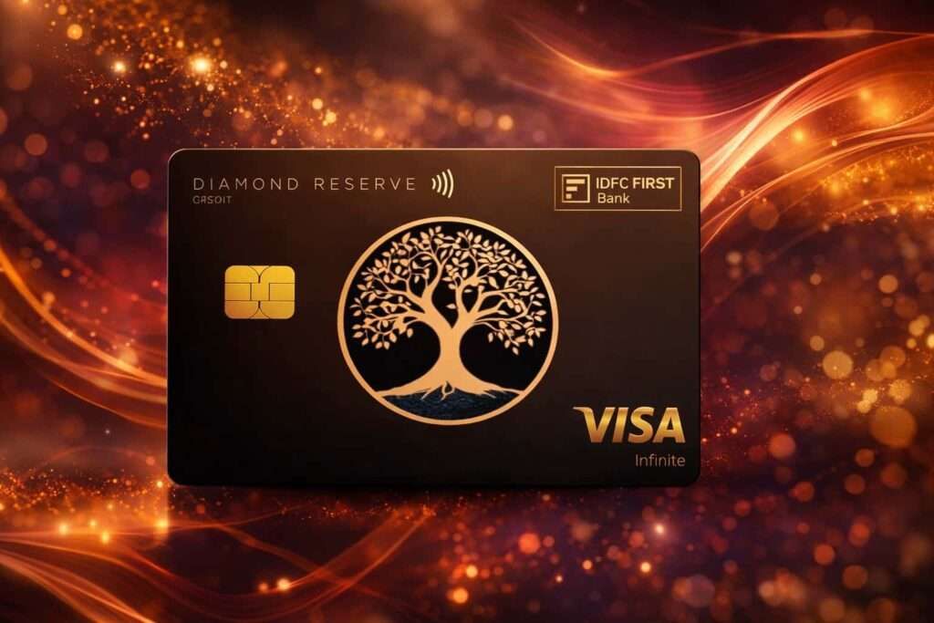 IDFC FIRST Bank Diamond Reserve Credit Card with zero forex markup and premium travel benefits