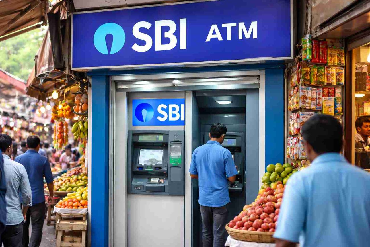 SBI ATM machine in Indian market as bank raises withdrawal and balance check charges