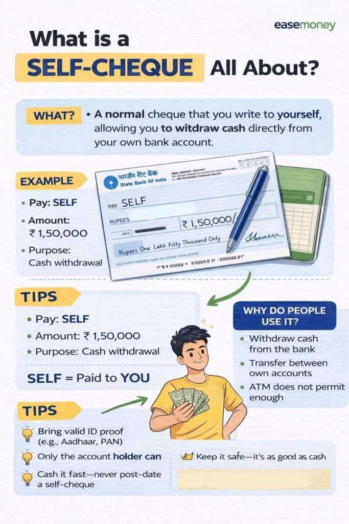 Definition self cheque infographic