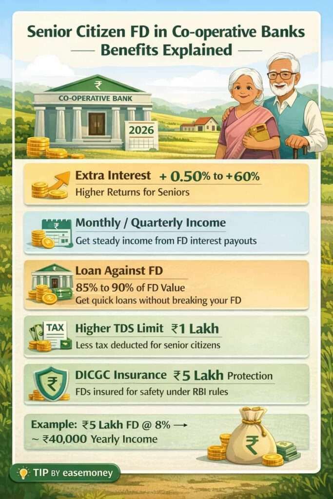 Senior citizen fixed deposit benefits in co-operative banks 