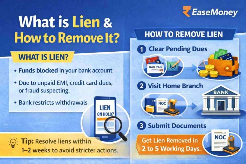 What is lien and how to remove it from bank account