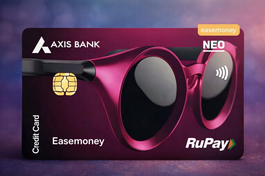 Axis Bank NEO Credit Card showing food, utility and online shopping offers in India