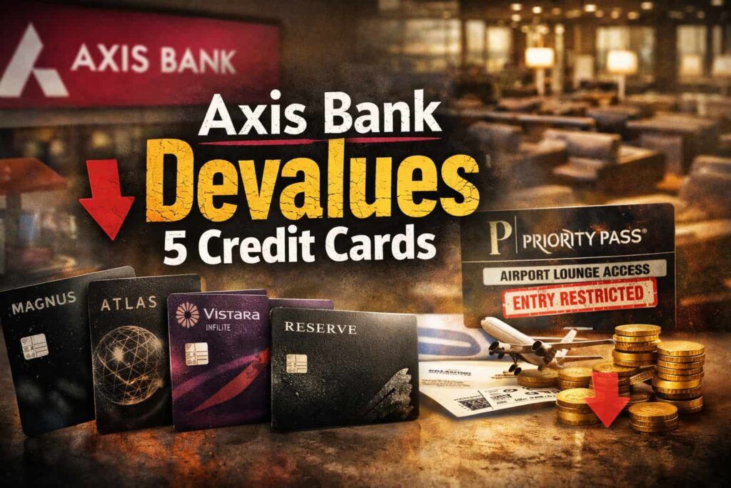 Axis Bank credit card reward and lounge access changes