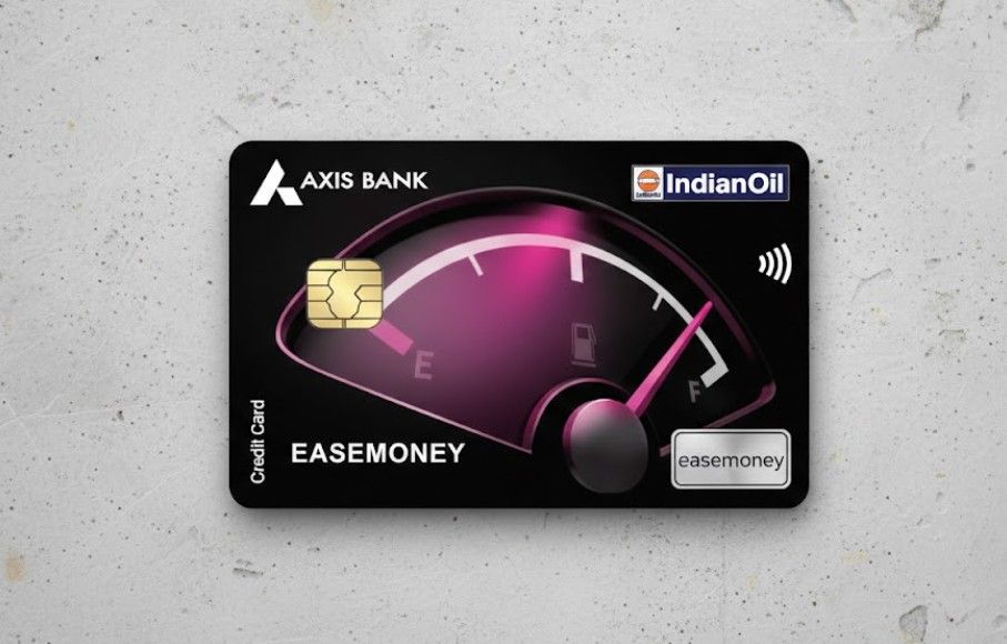 Interface of IndianOil credit card 