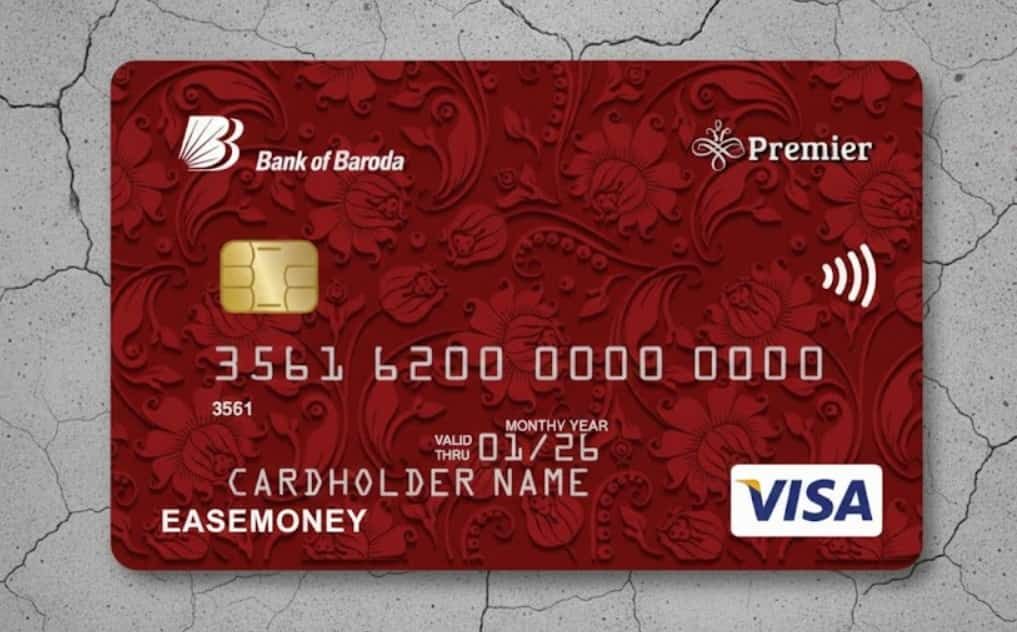 Bank of Baroda Premier Credit Card design and look image