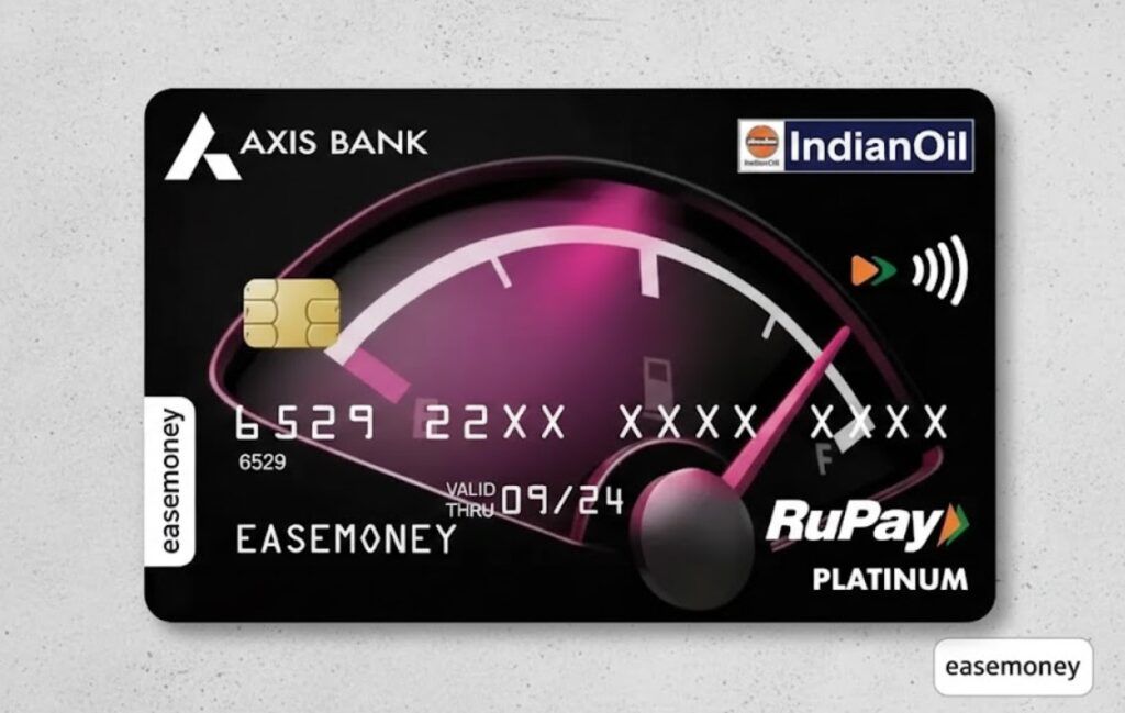 Axis Bank IndianOil Credit Card is one of the most used petrol pump card in india