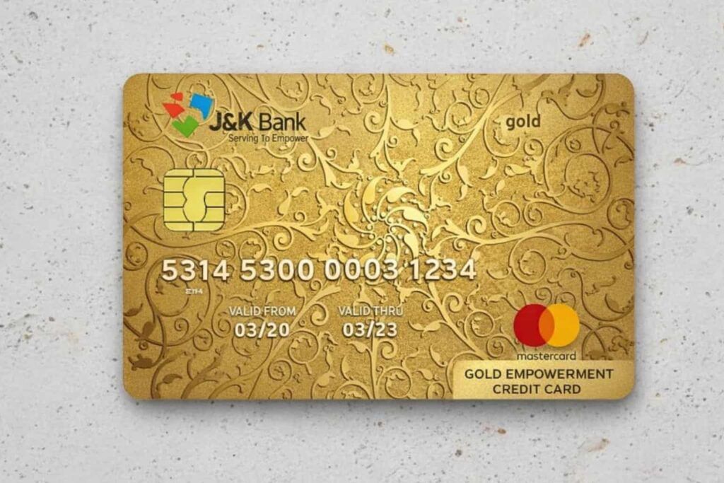 J and K Bank Gold Empowerment Credit Card Design generated by AI