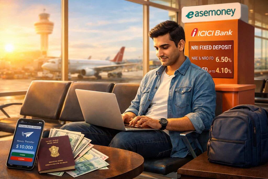 ICICI Bank NRI FD interest rates NRE NRO FCNR deposit comparison