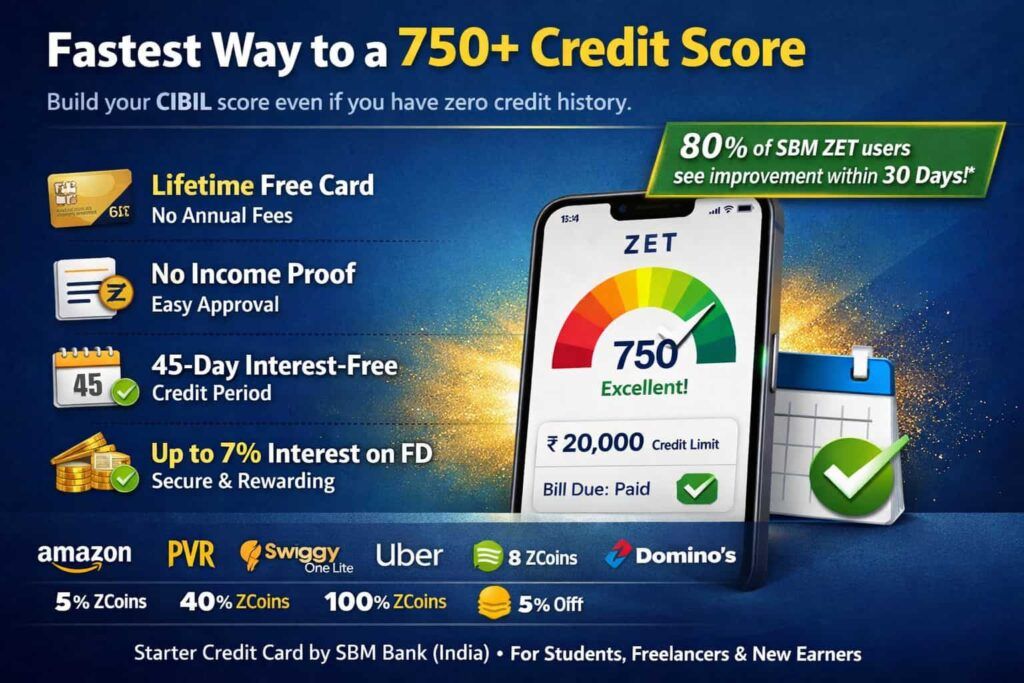 SBM ZET Credit Card top features and benefits