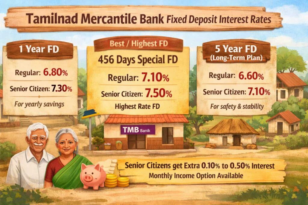 Tamilnad Mercantile Bank FD interest rates infographic