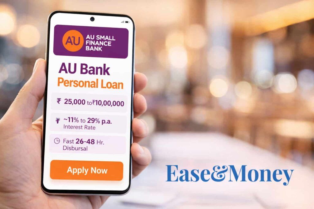 AU Bank Personal Loan interest rate eligibility and EMI details