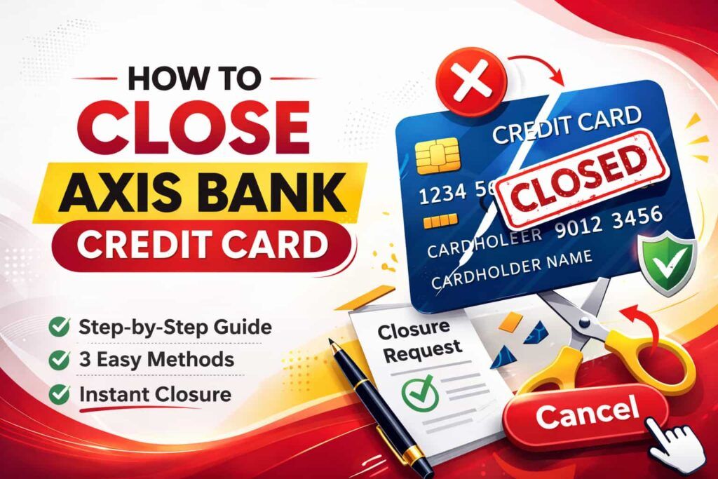 Card closure for axis bank 