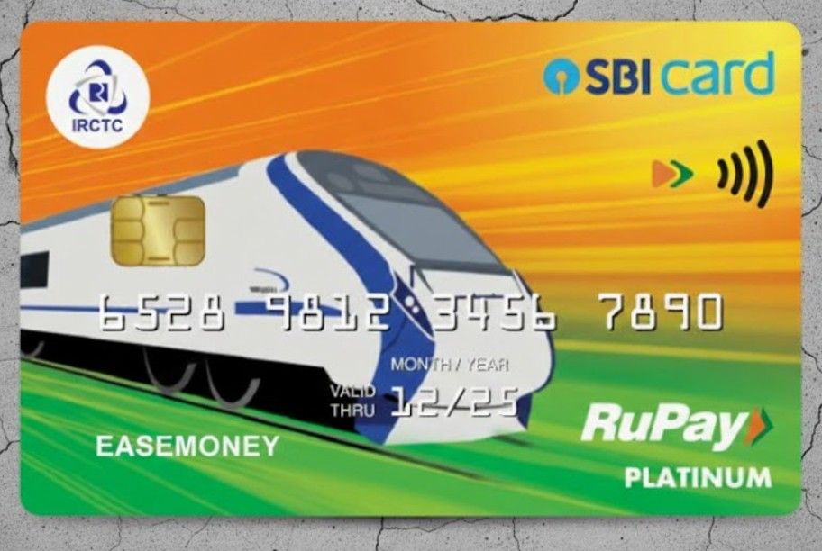 IRCTC SBI Platinum RuPay design Card