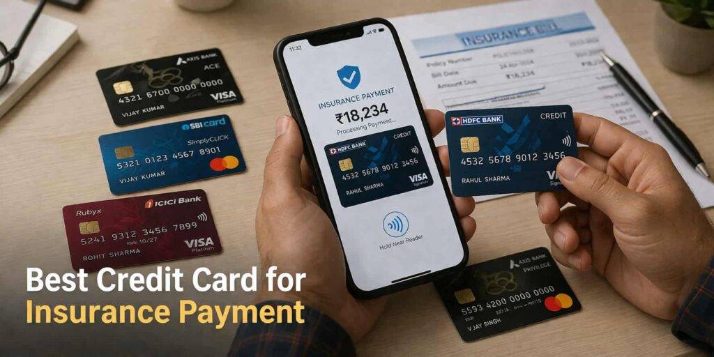 best credit card for insurance payment india