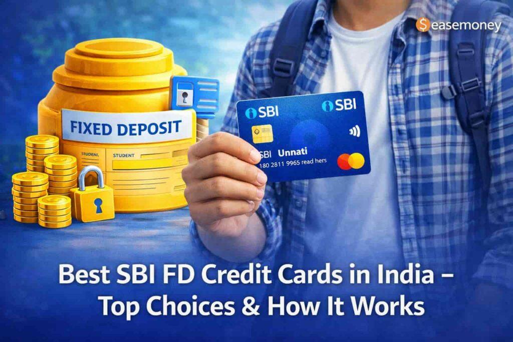 SBI credit card against FD with student use and secured deposit