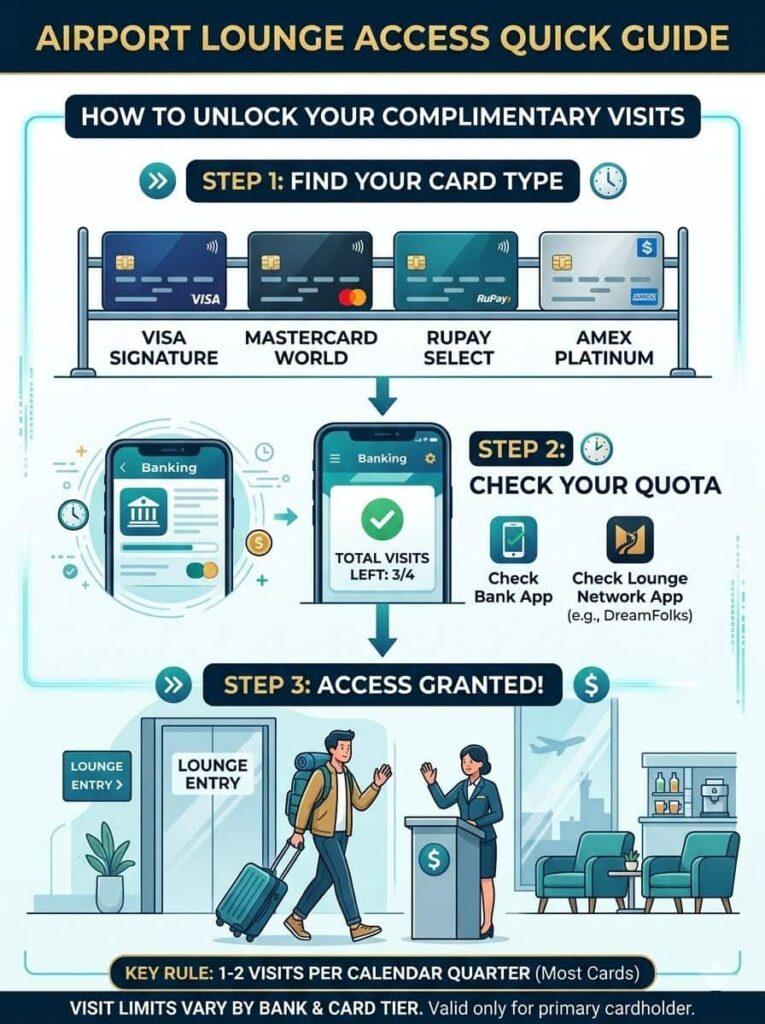 How to Check Airport Lounge Access on Credit Card online