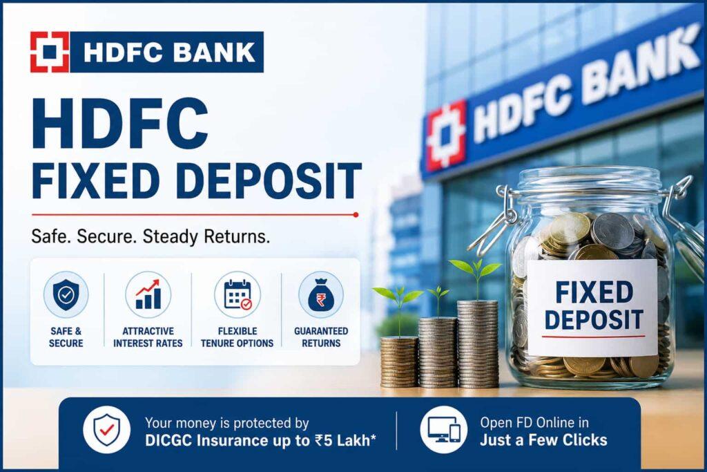 HDFC Bank Fixed Deposit with growing savings, secure returns, and flexible investment options